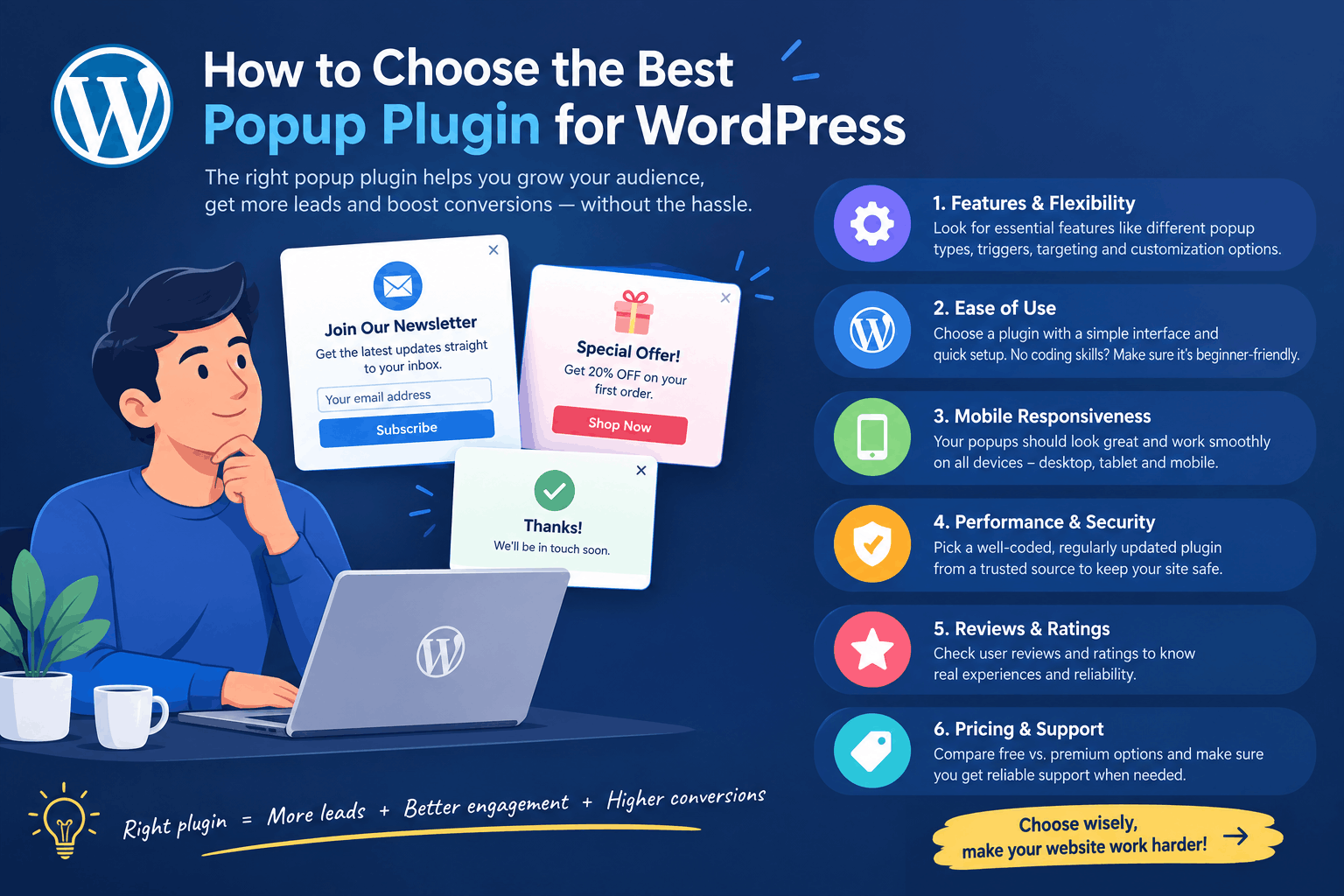 How to choose a popup plugin for WordPress